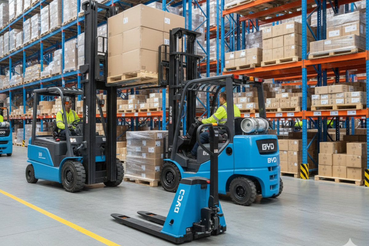 Top Benefits of Using BYD Lithium Forklifts in Material Handling